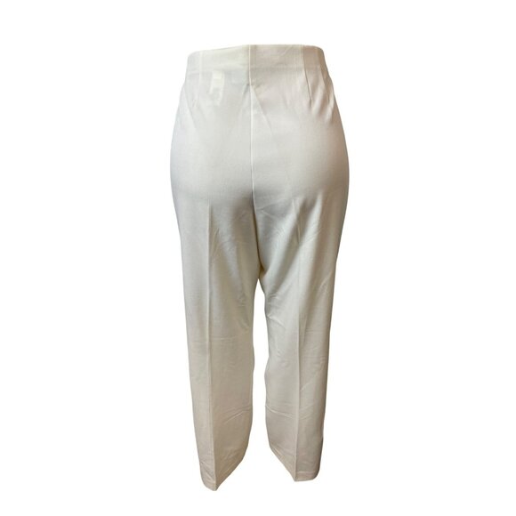 First Issue Women's Ivory High Waist Hook and Eye Flared Stretchable Pants Sz 1 - Picture 3 of 9